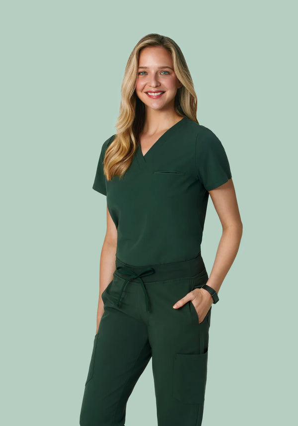 One Pocket Top - Forest Green